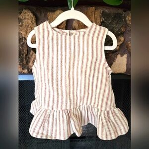 Rylee + Cru Ruffled Sleeveless Top 2-3Y